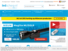 Tablet Screenshot of ledscherp.nl